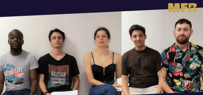 Hermane, Clément, Marie, Kévin, Lucas, en BTSa BioQUALIM (ex STA)